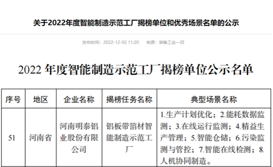 明泰榮膺“國字號”智能制造示范工廠